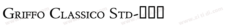 Griffo Classico Std字体转换